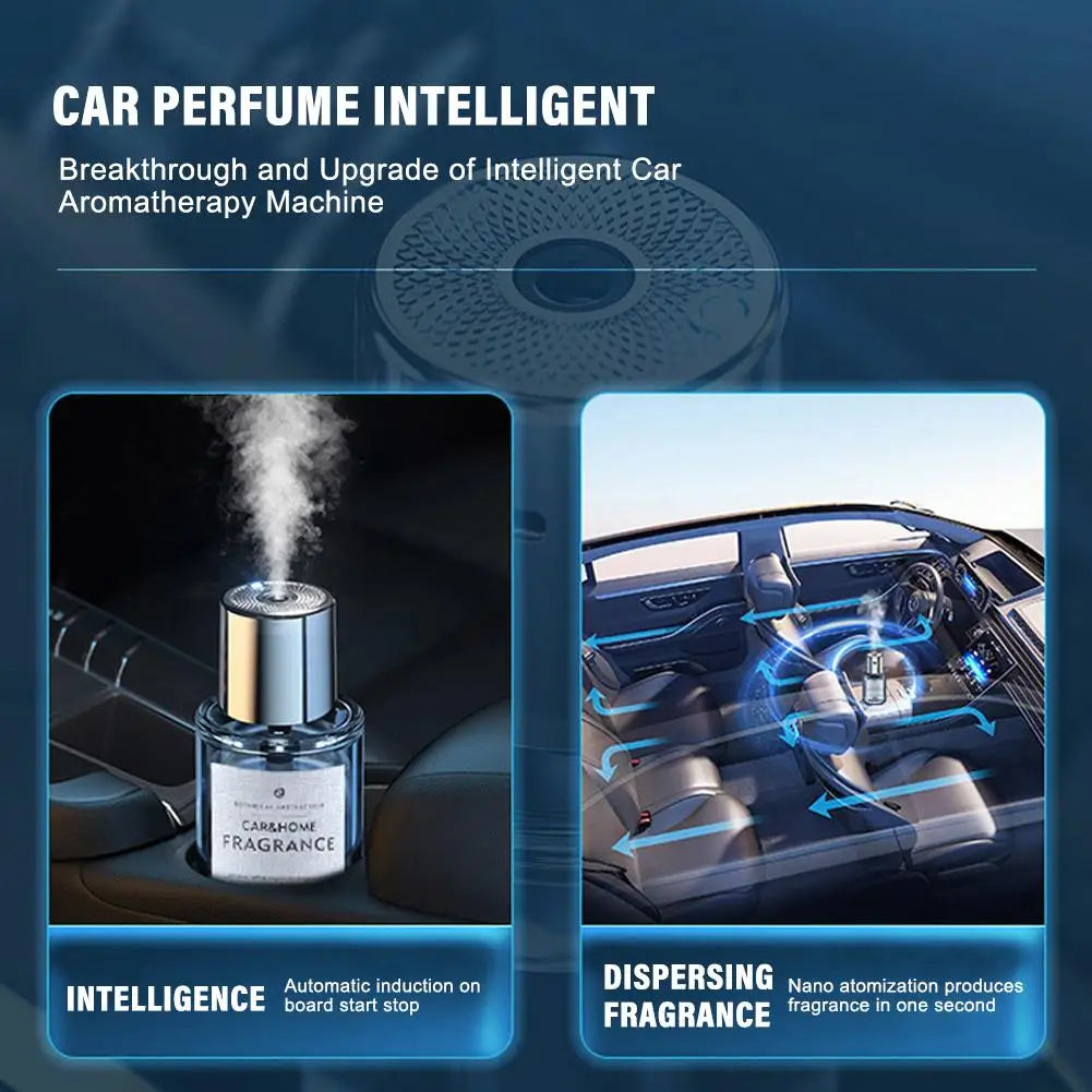 Car Mounted Intelligent Fragrance Spray Perfume Essential Oil Diffuser Humidifier Portable Car Bedside Fragrance Accessories