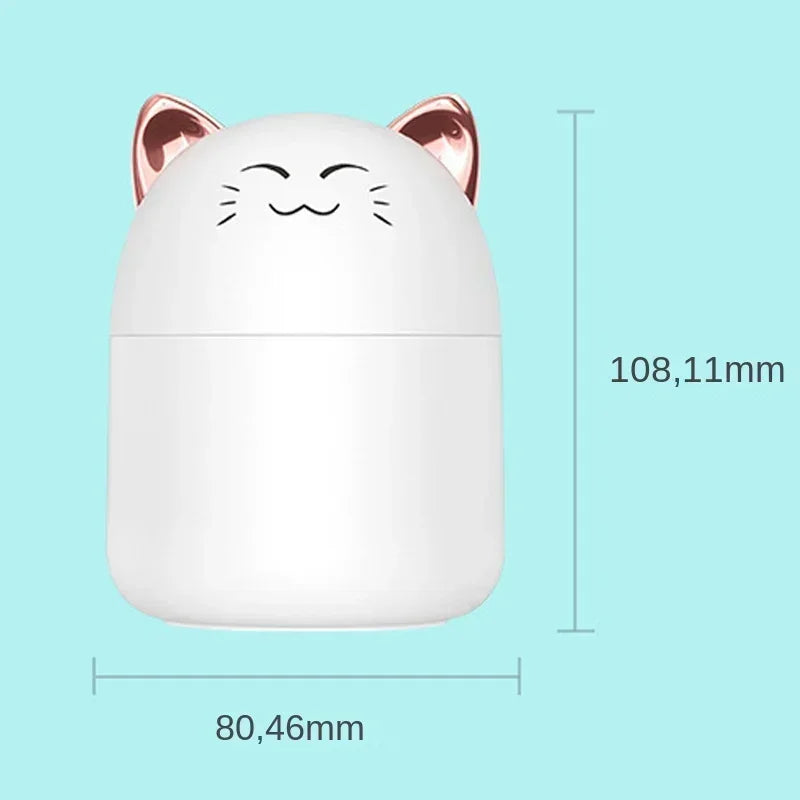Desktop Humidifier With Colorful Ambient Light 250ml Capacity Aroma Diffuser for Home Aromatherapy Humidifiers Diffusers Bedroom